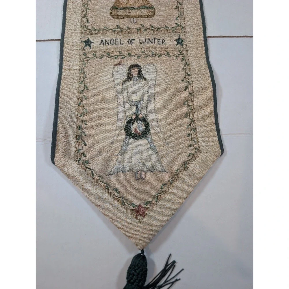 Cindy Shamp Angel of the Seasons Bell Pull Tapestry Wall Hanging USA 41